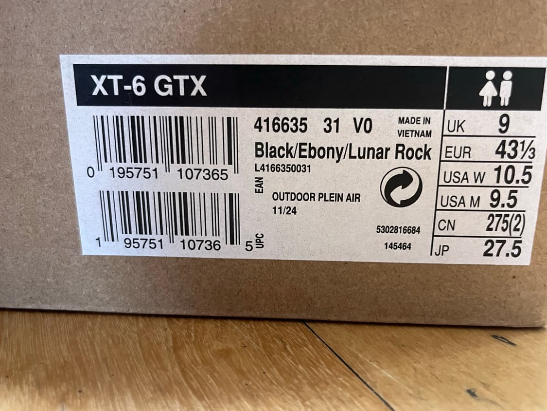 살로몬 XT-6 고어텍스 사파리 블랙 상품이미지6