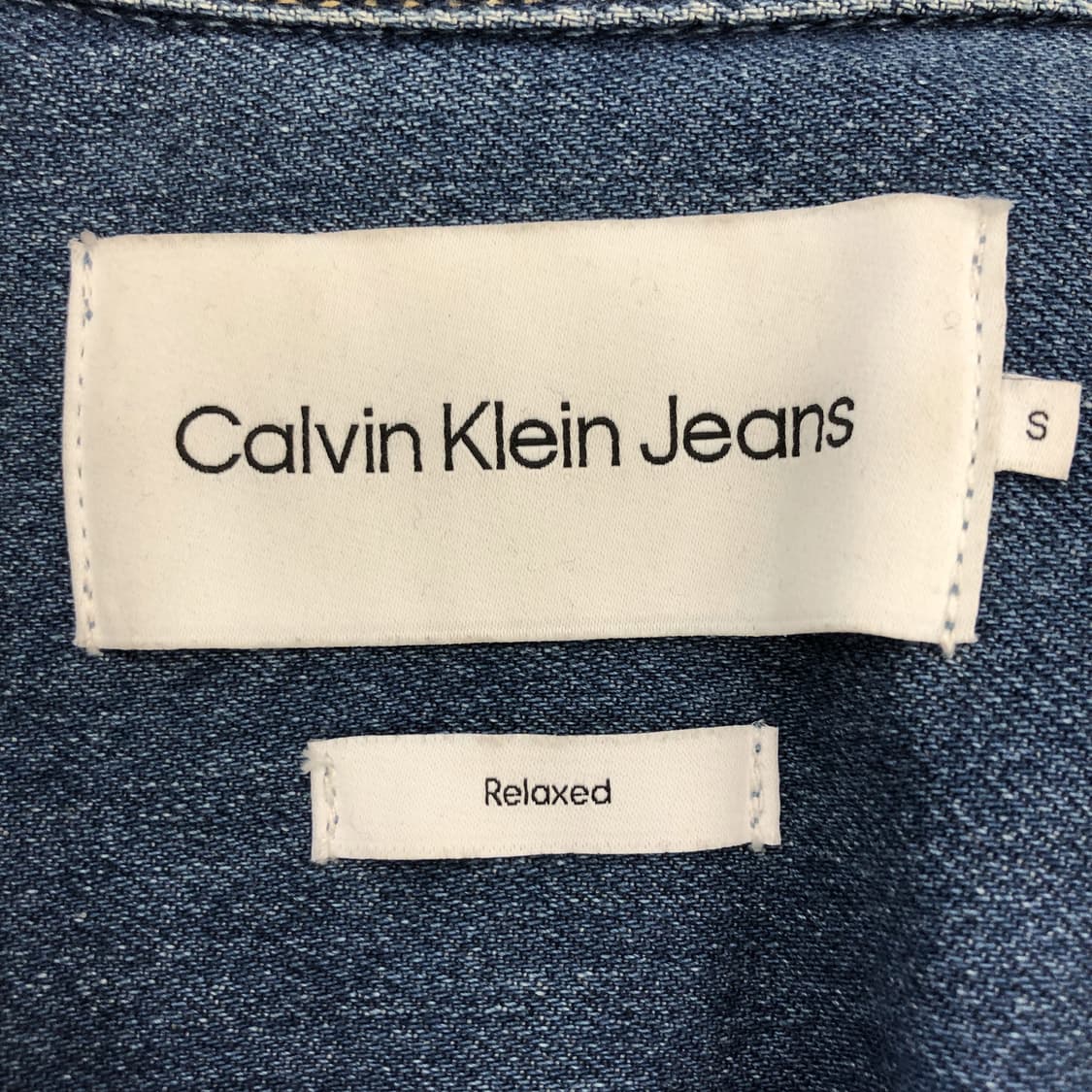 ck 캘빈클라인 릴렉시드 오버데님 셔츠자켓 S 90-95 상품이미지5