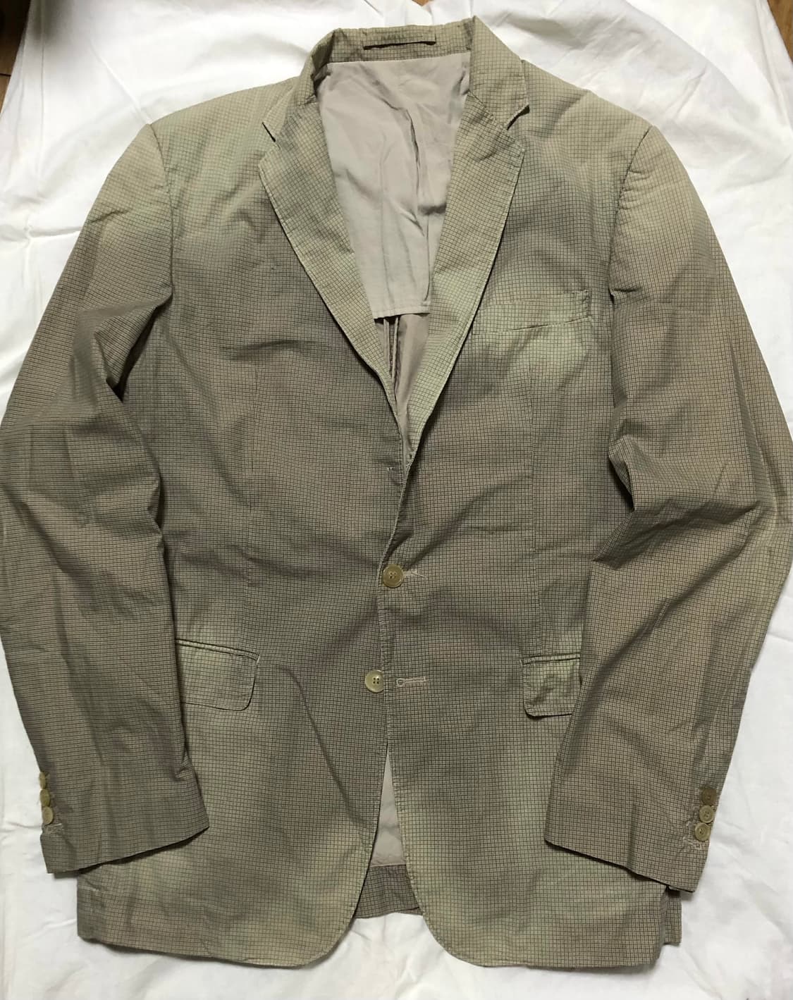 52) 마틴 마르지엘라 체크 그라데이션 자켓 상품이미지1