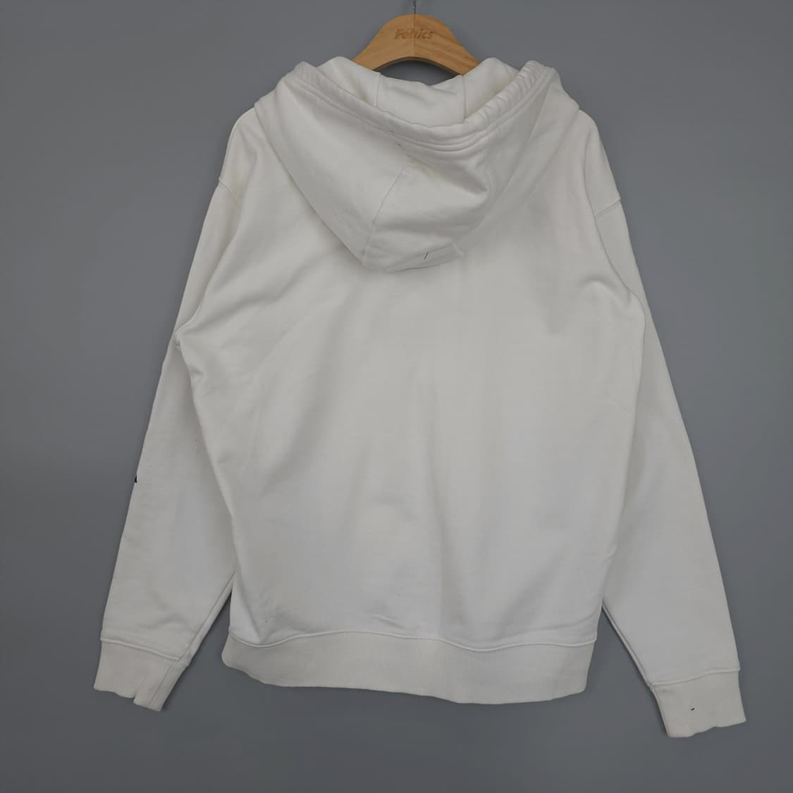 뉴발란스 New Balance 심플 로고 후드집업 화이트 95(M) 상품이미지5