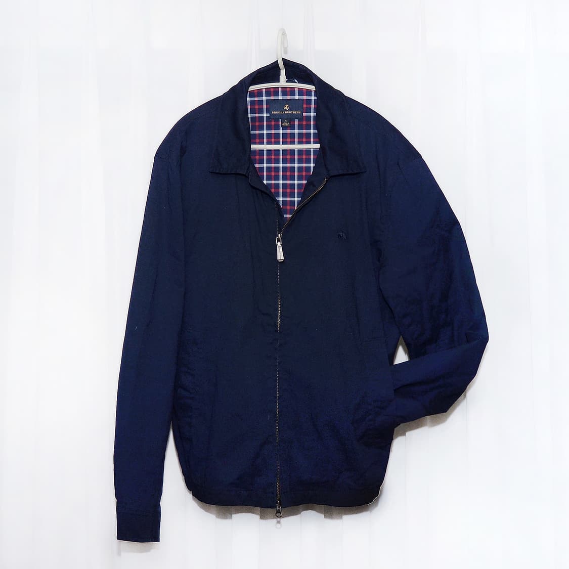 브룩스 브라더스 더블 집업 블루종 트윌코튼 자켓 (95-100) 상품이미지1