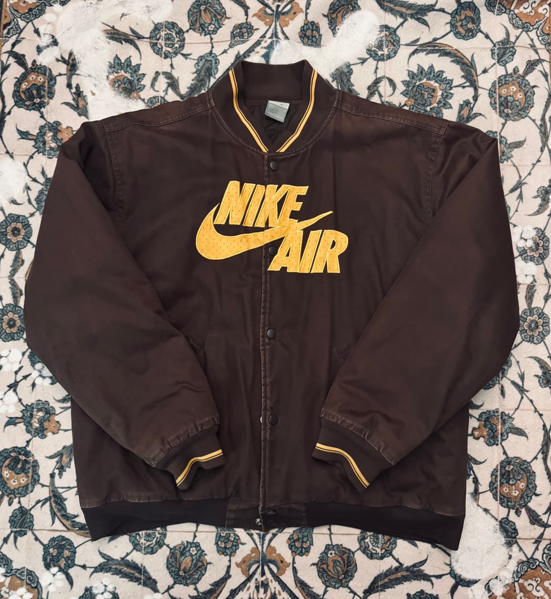 빈티지 나이키 브라운 퀼팅 바시티 자켓 상품이미지2