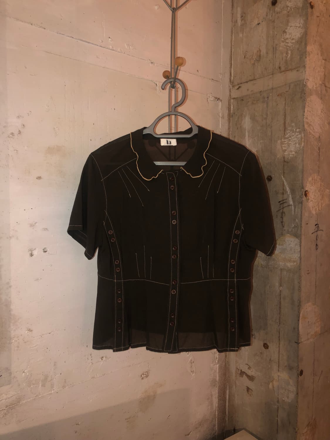 t.b Teresa van Buren Silk Button Blouse 상품이미지2