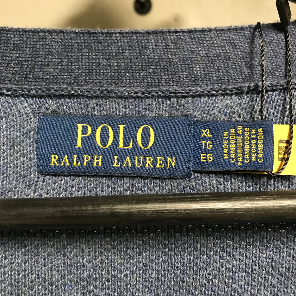 폴로 랄프로렌 QR 니트 가디건 네이비 L 상품이미지5