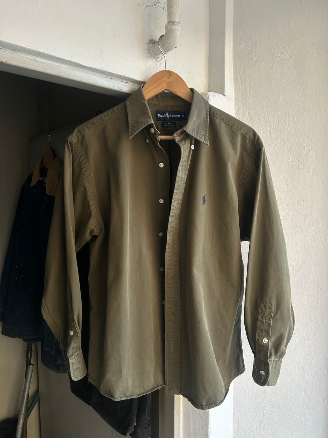 00‘s 폴로 버튼다운셔츠 올리브 상품이미지1