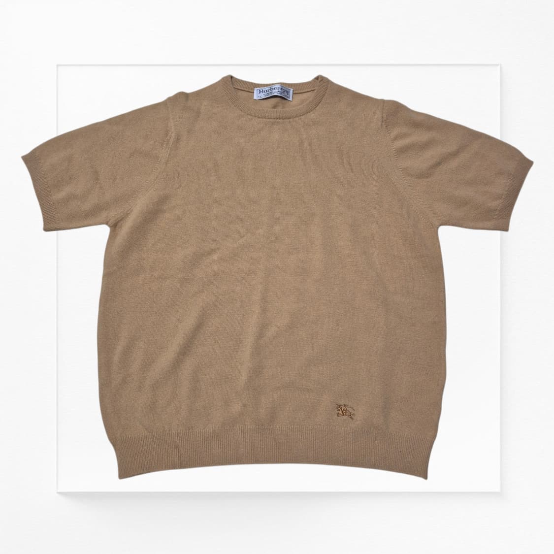 [올드명품🔥] 버버리 캐시미어 반팔 니트 상품이미지1