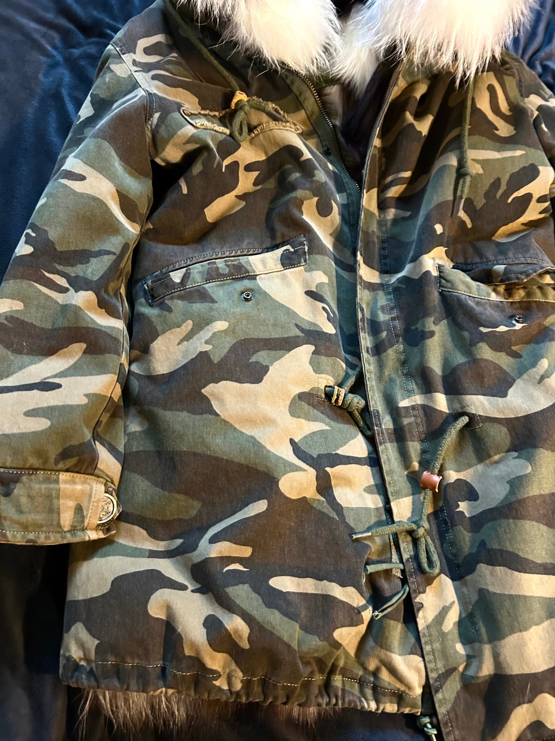 Camouflage Pattern N2B Fur Jacket 상품이미지3