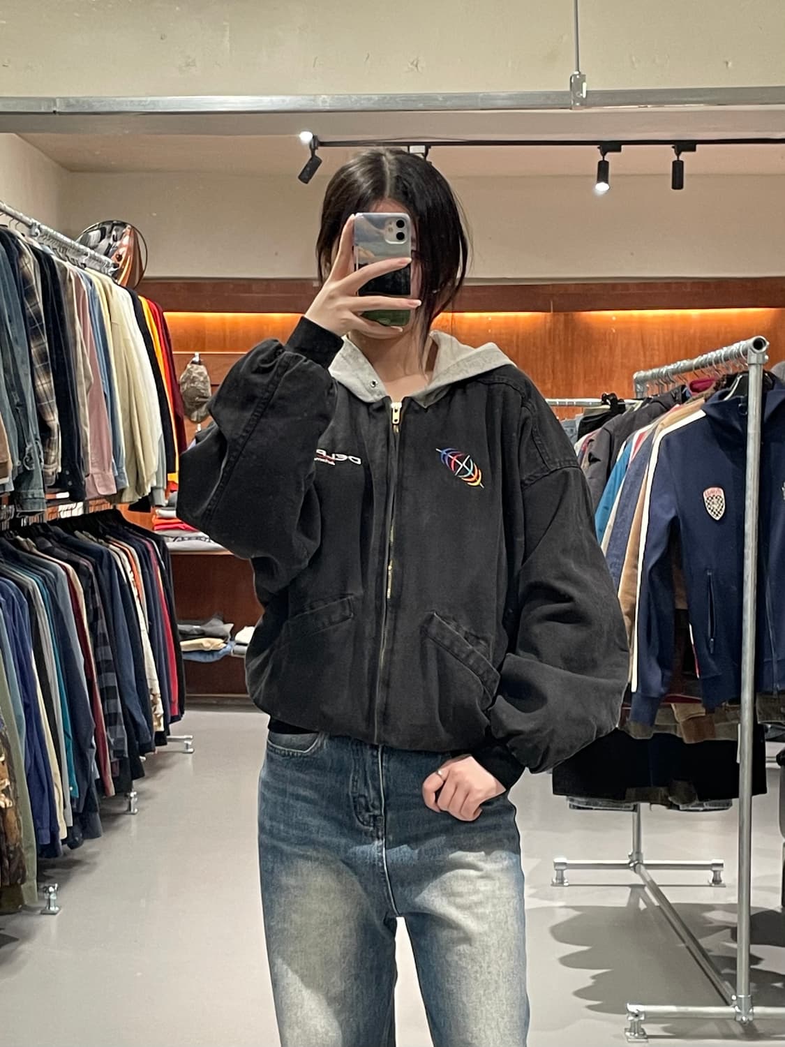 빈티지 후드 워크 자켓   상품이미지1