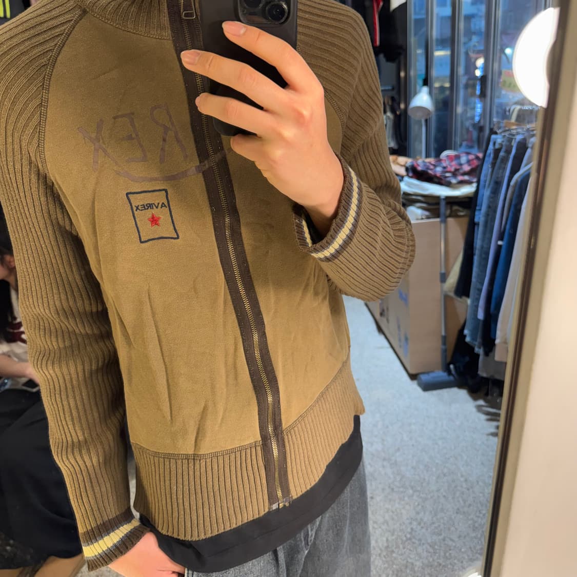 Avirex 니트 집업 상품이미지4