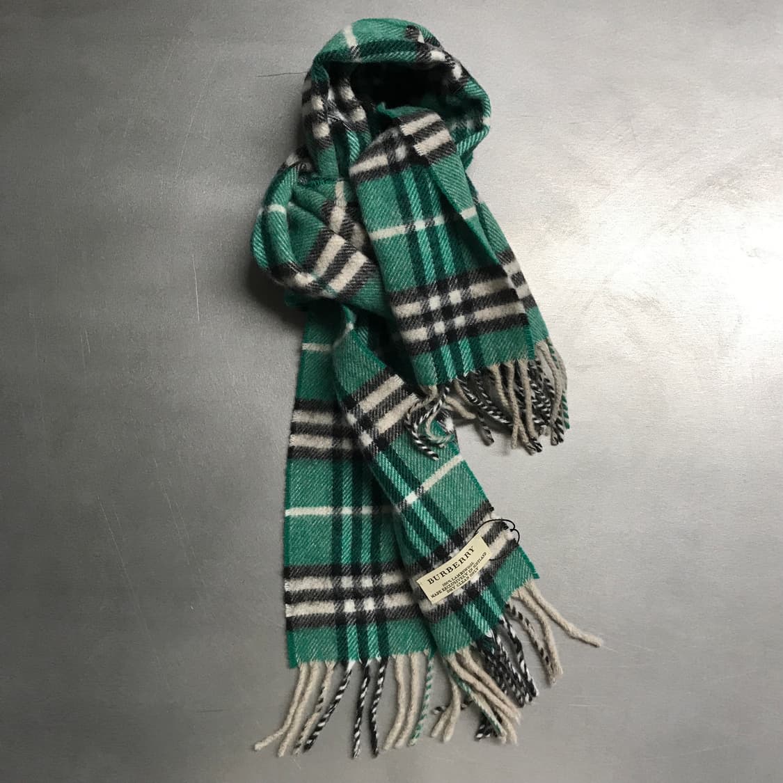 버버리 정품 램스울 머플러 그린 상품이미지1