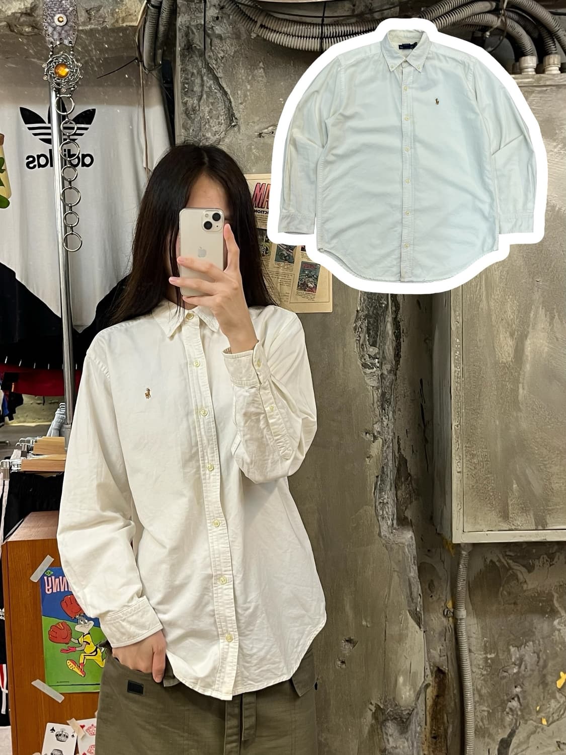 폴로 랄프로렌 셔츠 화이트 #csz402 상품이미지1