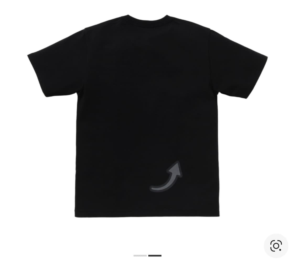 [베이프 x 산리오]쿠로미 티셔츠 블랙 M 새상품 상품이미지2