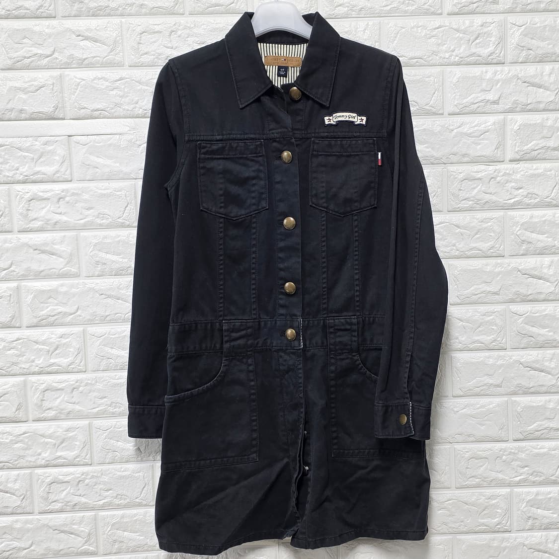 택포) S 타미힐피거 블랙 데님 흑청 자켓 상품이미지1