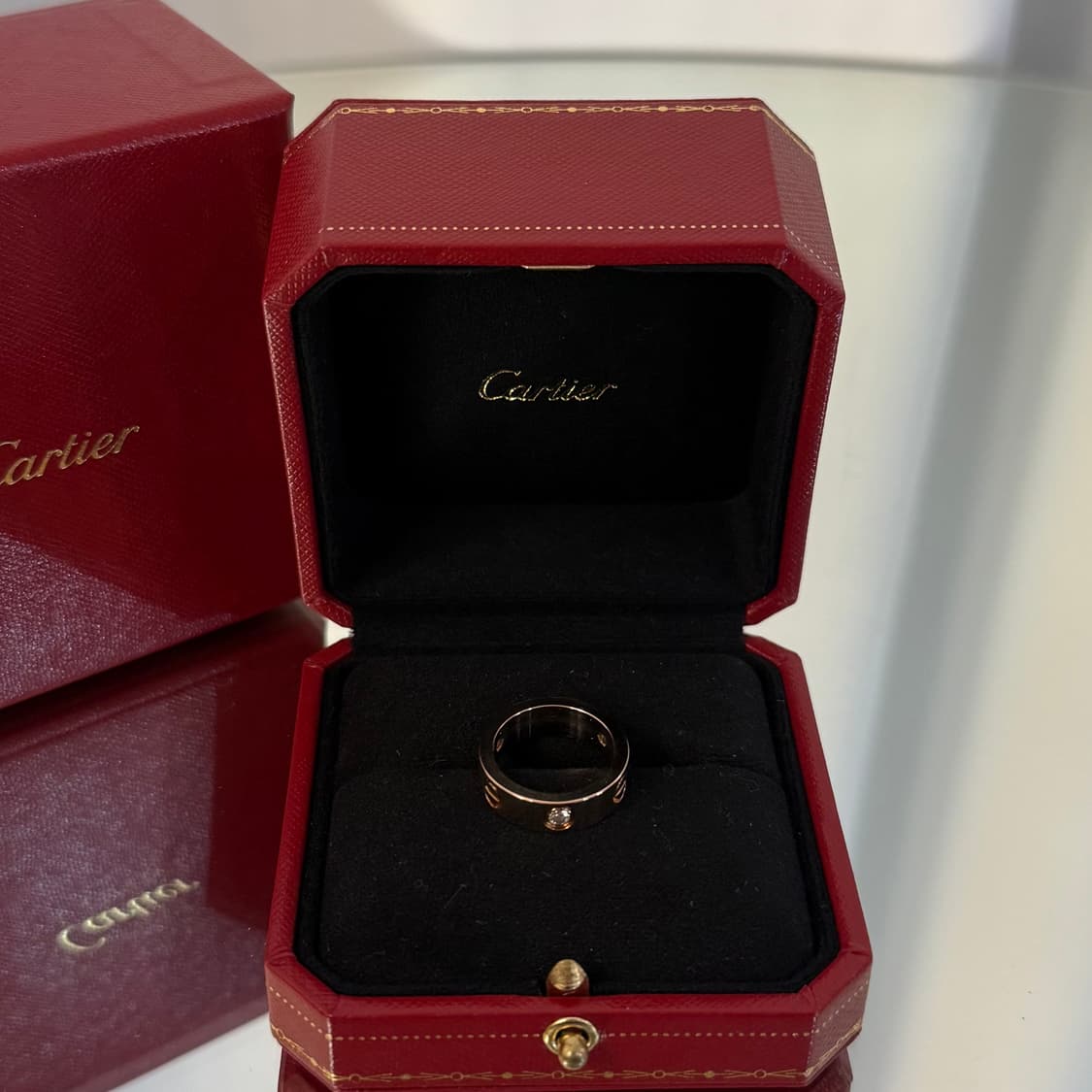 (49호)까르띠에 다이아 3P 러브밴드 링  상품이미지4