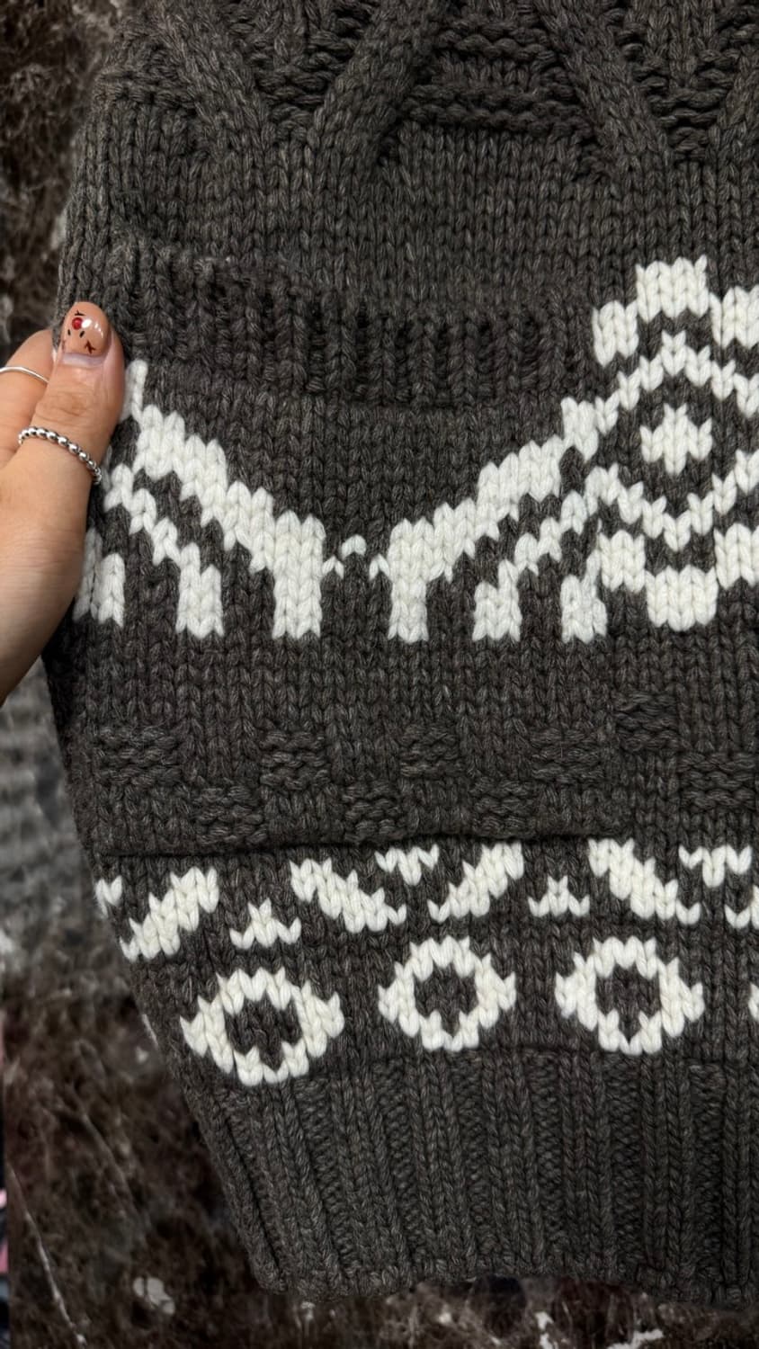 KNITTED 노르딕  가디건 XL 상품이미지4