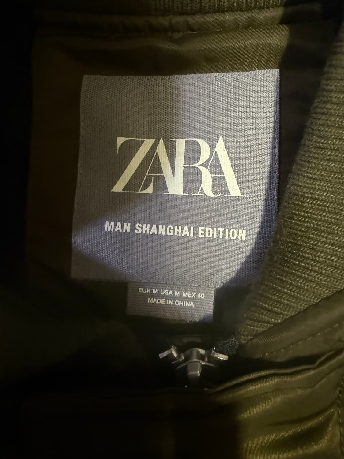 M사이즈 자라 오버사이즈 봄버 자켓 카키 8281/407 상품이미지3