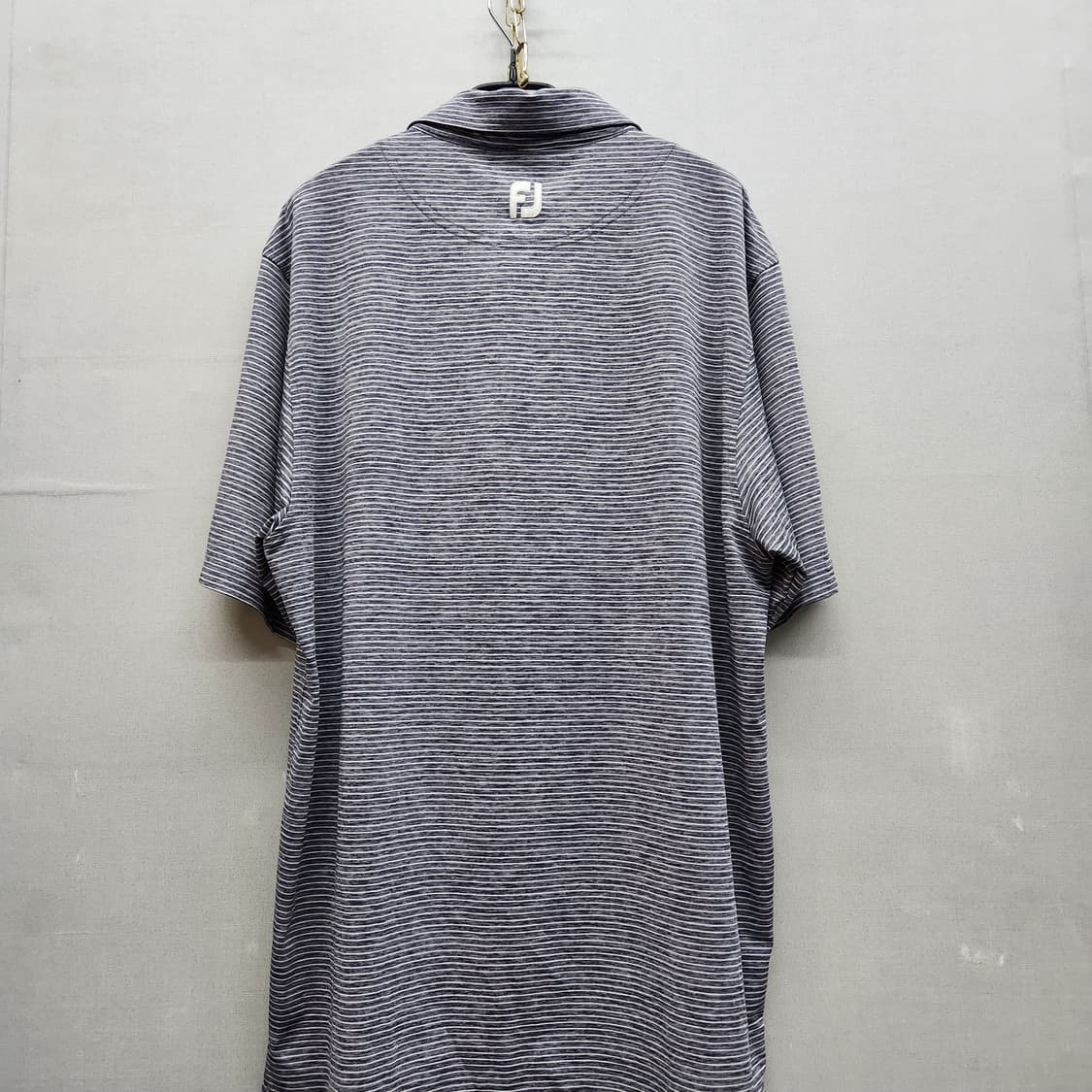 풋조이 스트라이프 한정판 기능티 반팔카라 M(XL) 상품이미지4