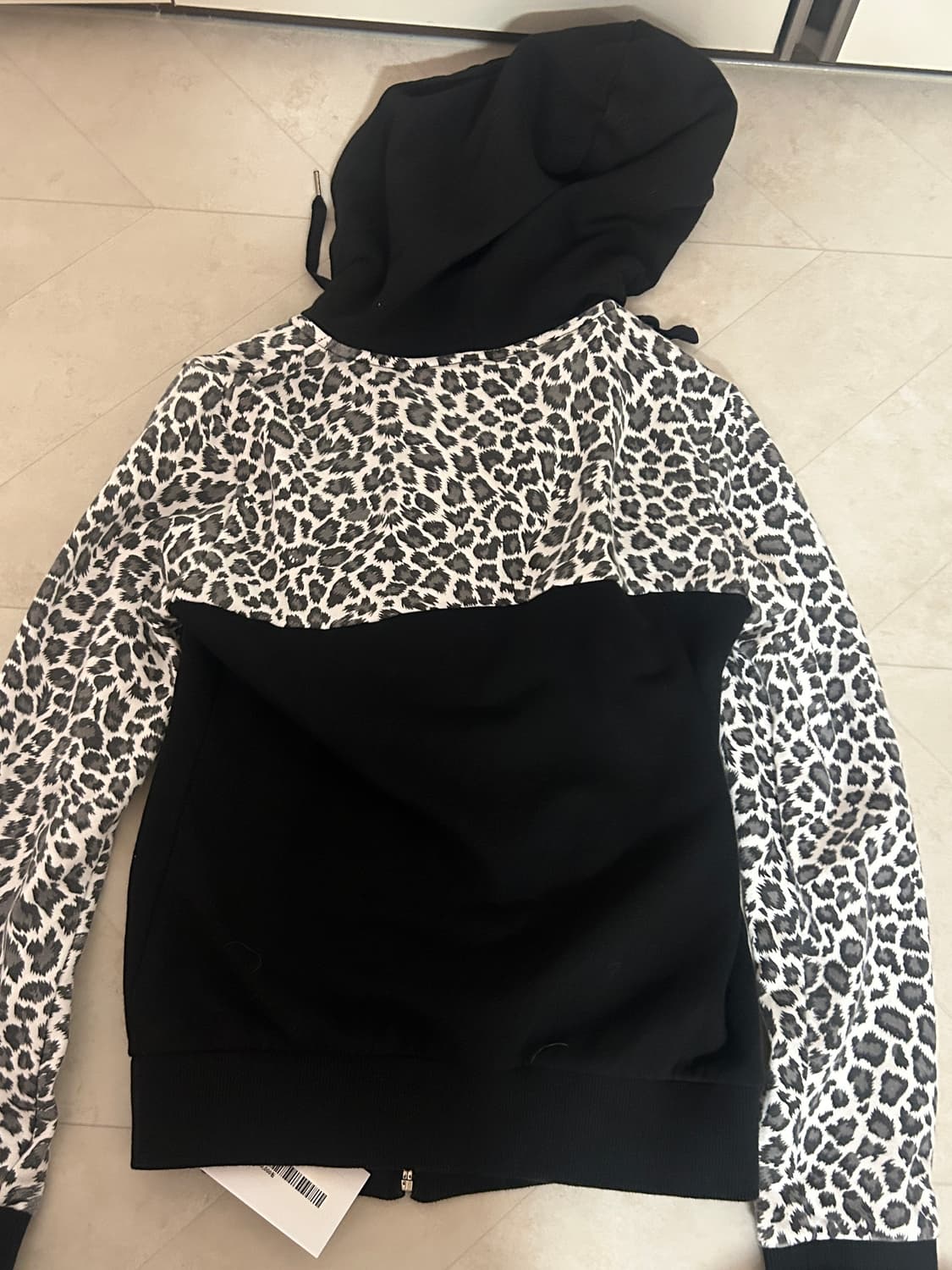 착샷 있음)에고이스트 호피 레오파드 후드집업 오네 갸루 상품이미지3
