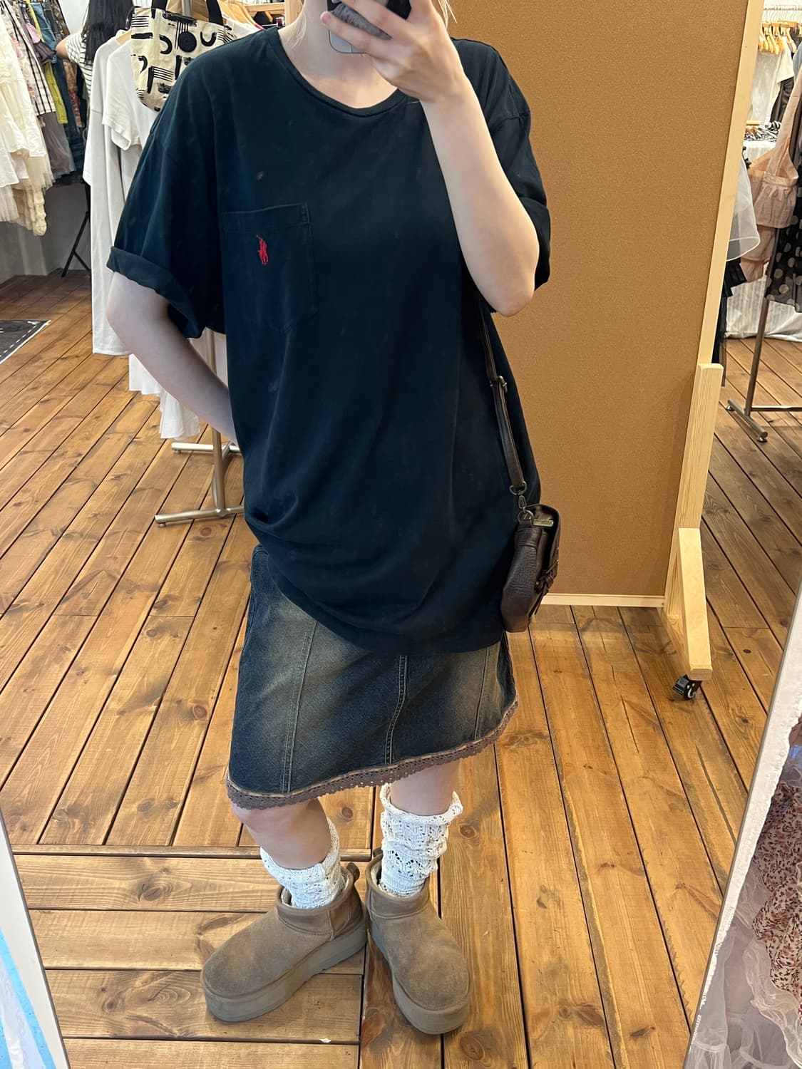 폴로 블랙 포켓 반팔 상품이미지1