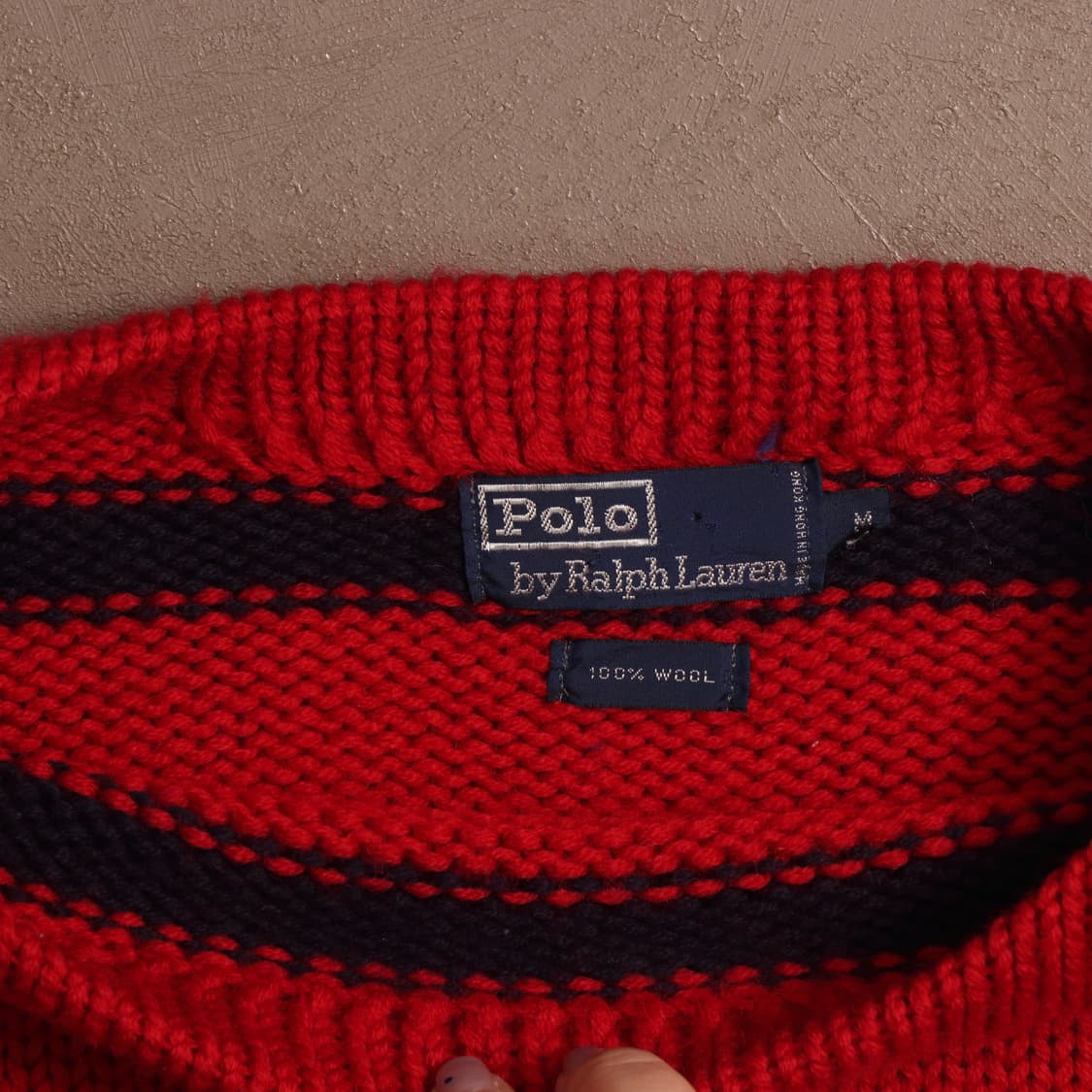 90's 폴로 랄프로렌 헤리티지 로고 헤비울니트 A1386 상품이미지3