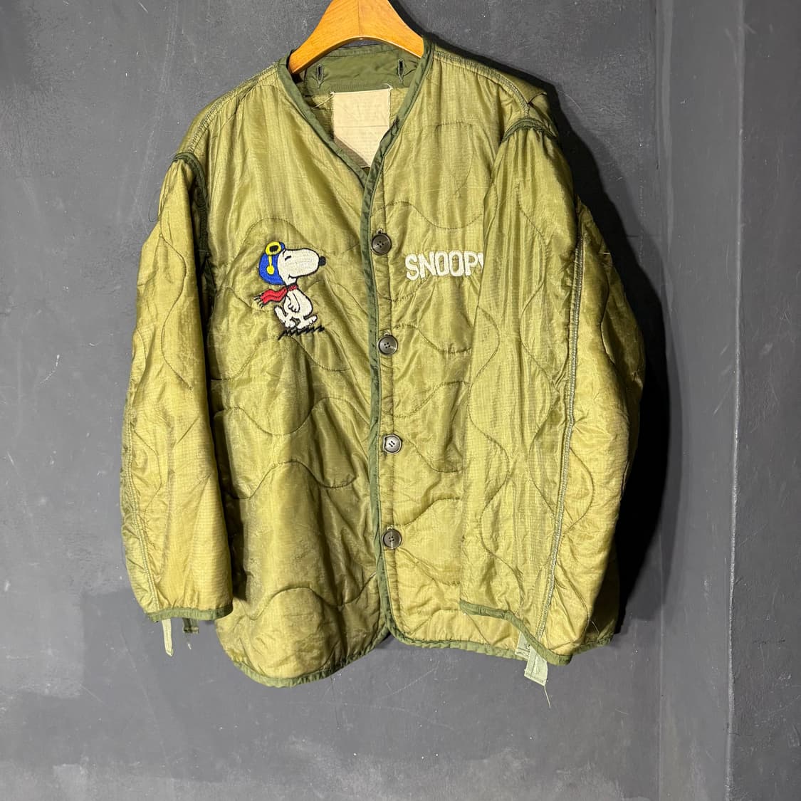 빈티지 m65 스누피 밀리터리 라이너 (L) old_8381 상품이미지3