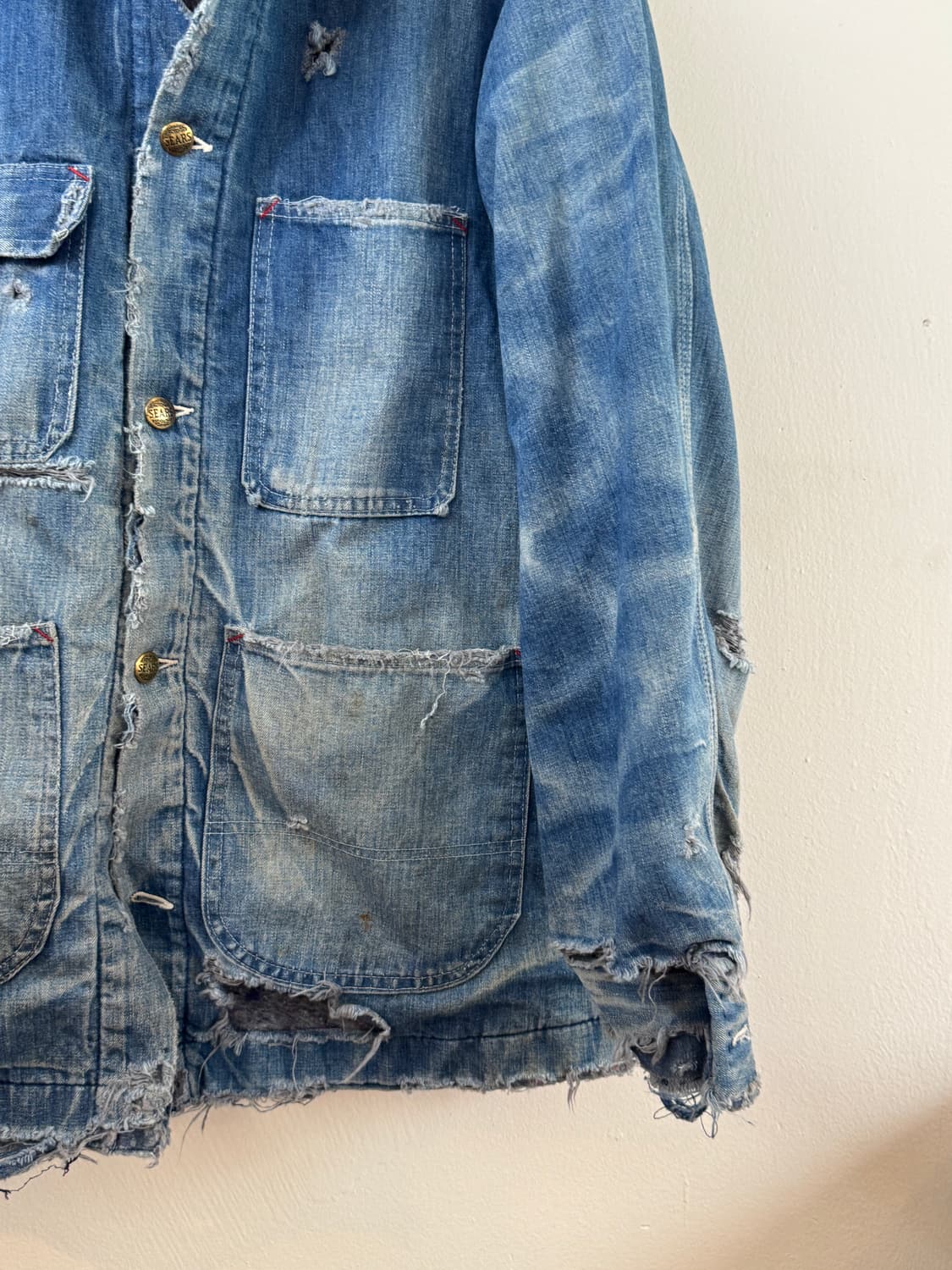 70'S Hard Faded Sears Denim Jacket 상품이미지5