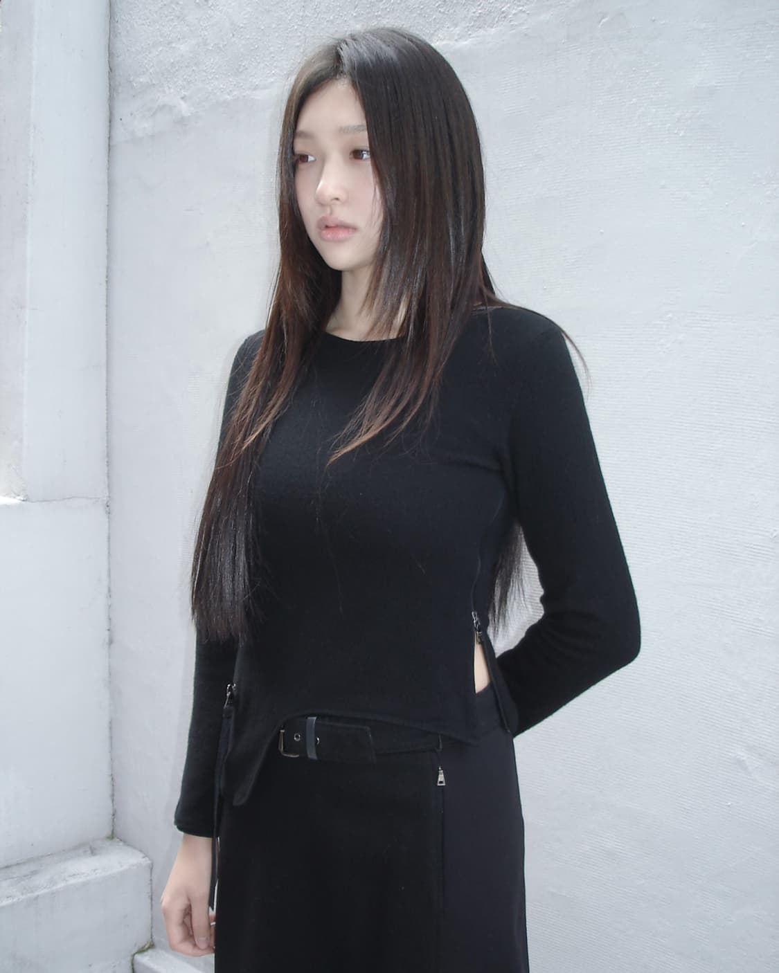 PRADA asymmetric wool cashmere knit top 상품이미지2