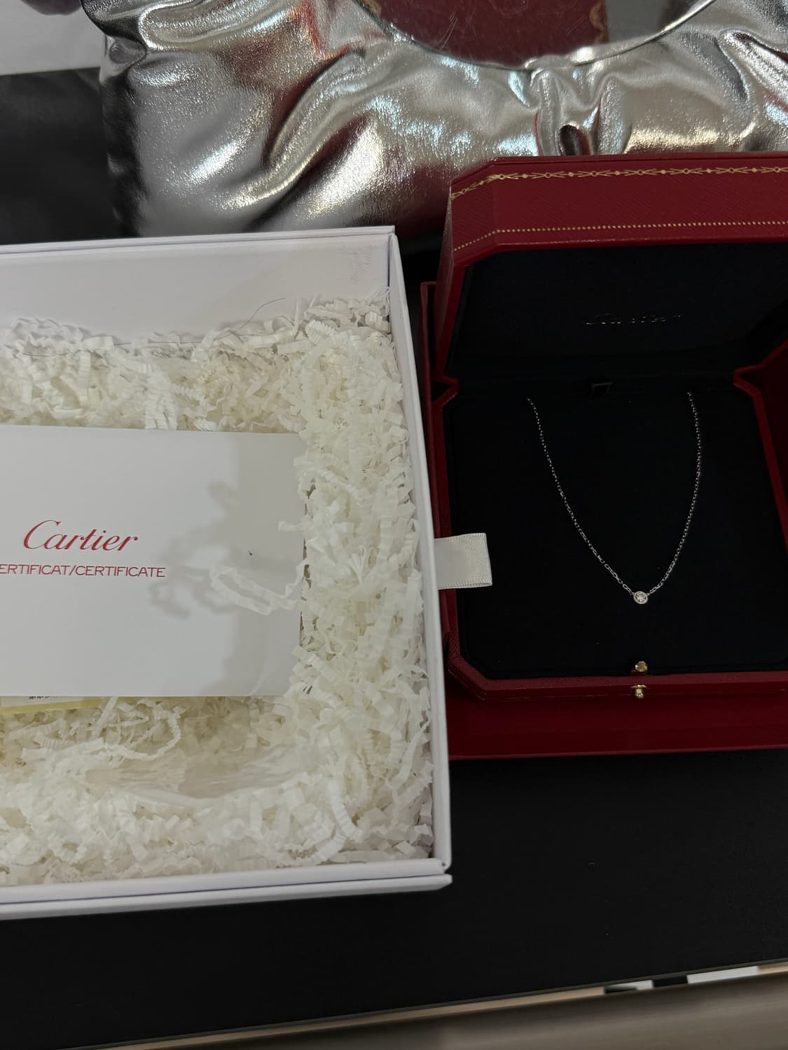 까르띠에 다무르 다이아몬드 목걸이 화이트 골드 스몰 상품이미지5
