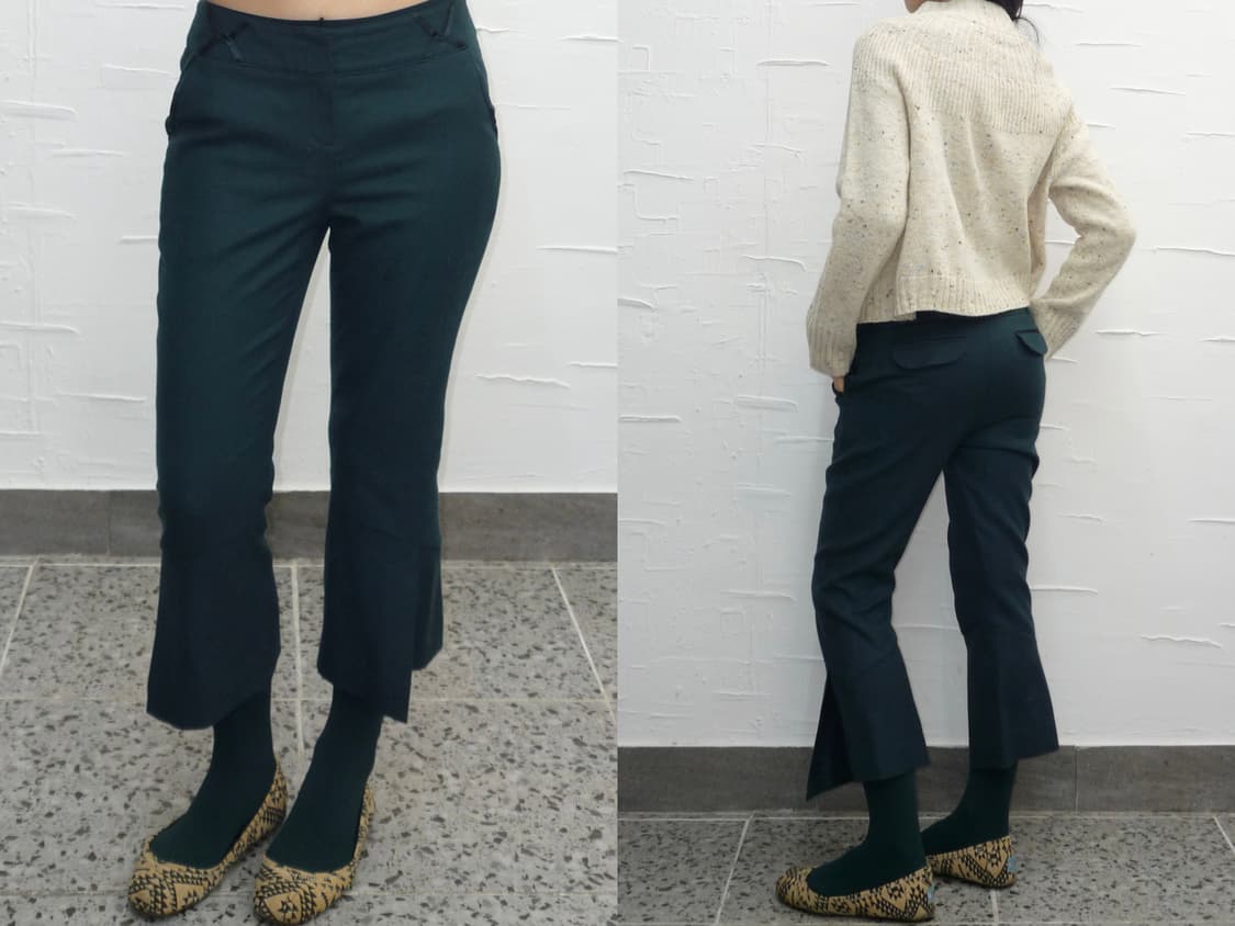 teal bell flare pants 상품이미지1