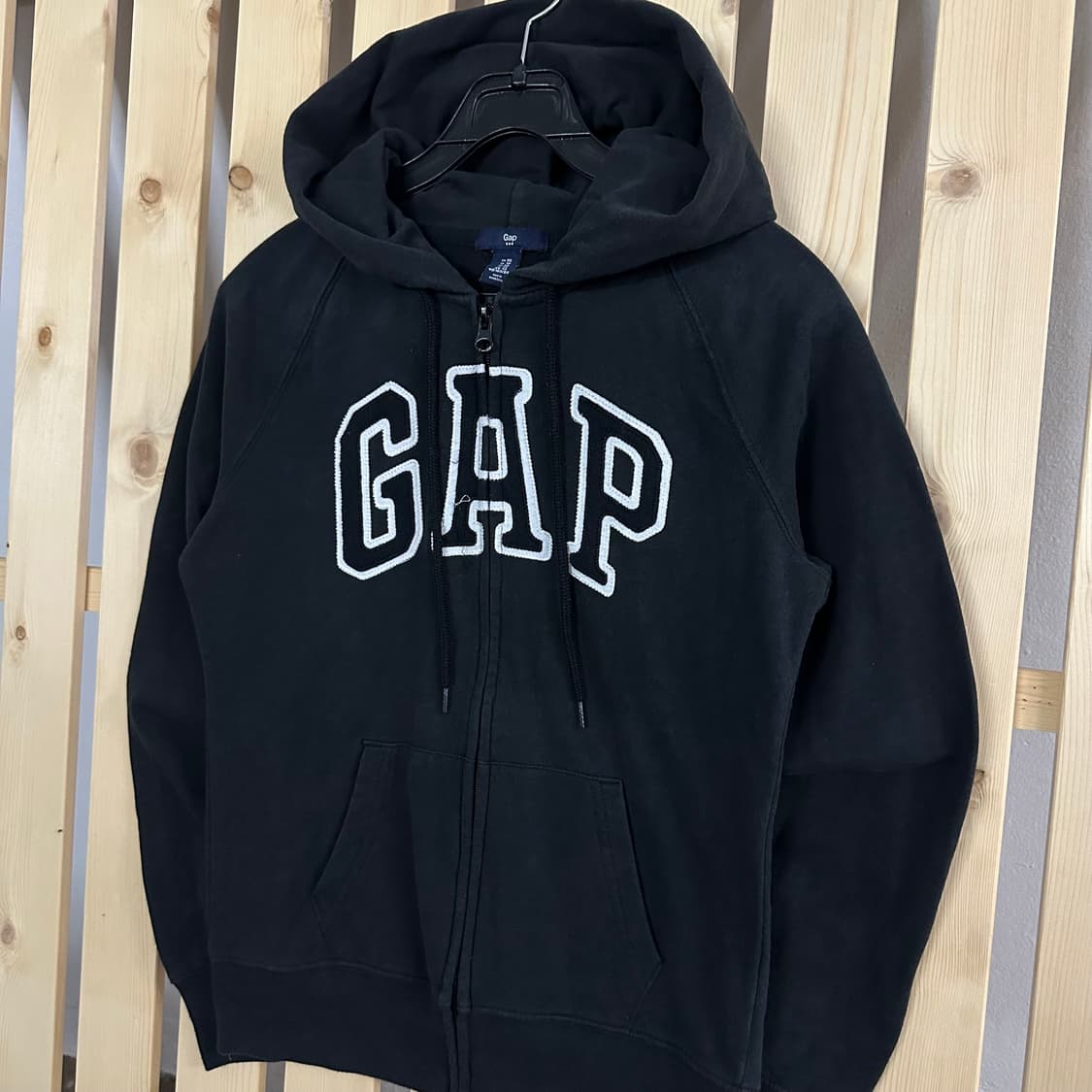 (S) GAP 갭 블랙 후드집업 상품이미지2