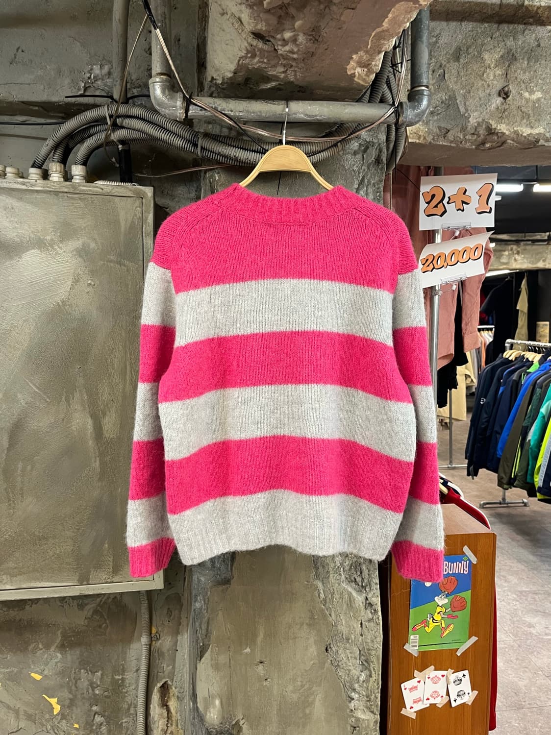 코스 스트라이프 니트 핑크 M #csz3309 상품이미지2