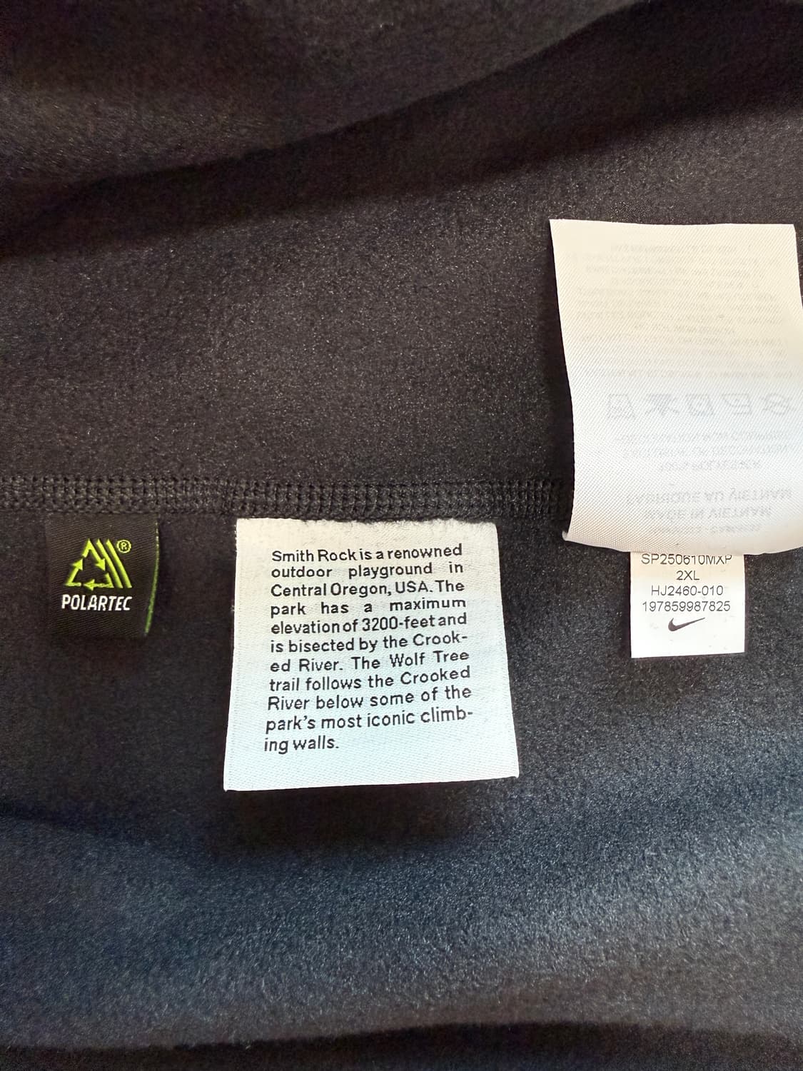 [XXL] 나이키 acg 울프 트리 폴라텍 플리스 후드 집업 블랙 상품이미지3