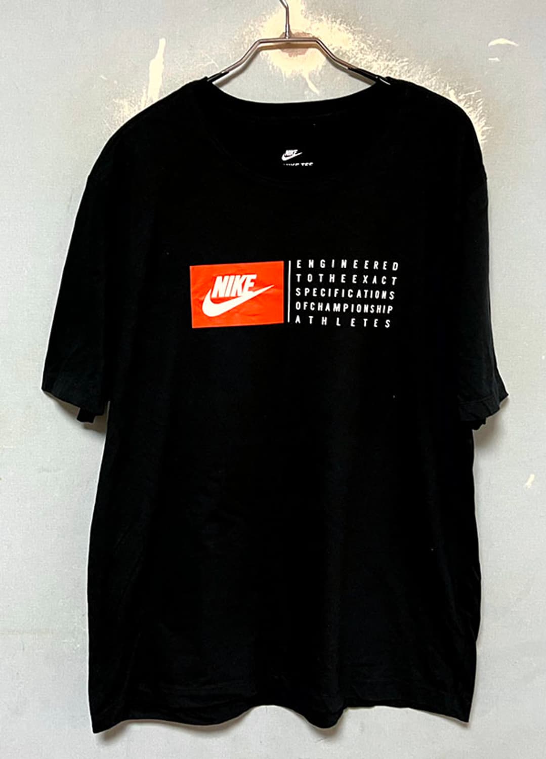 NIKE 나이키 남자 반팔티 블랙 라운드넥 캐주얼 솔리드 XL 105 상품이미지1