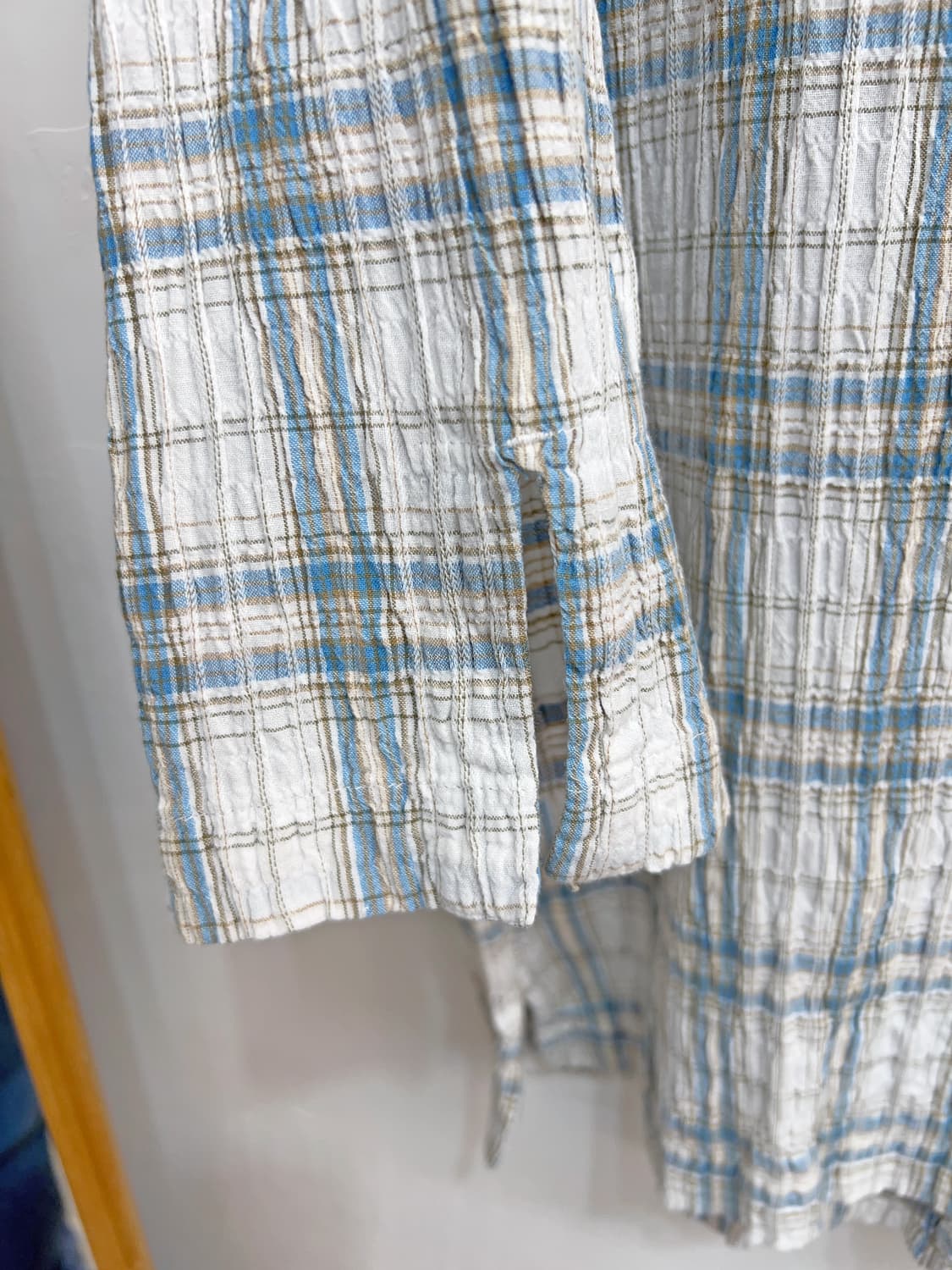 👧🏻Columbia Checkered Blouse made india 상품이미지4