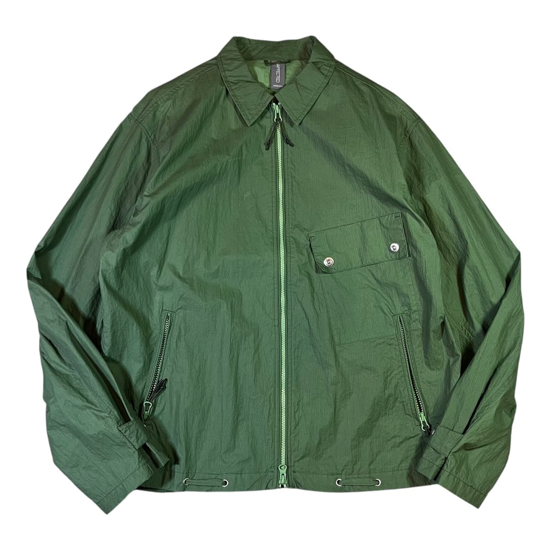 언어펙티드 23ss 나일론 집업 블루종 상품이미지1