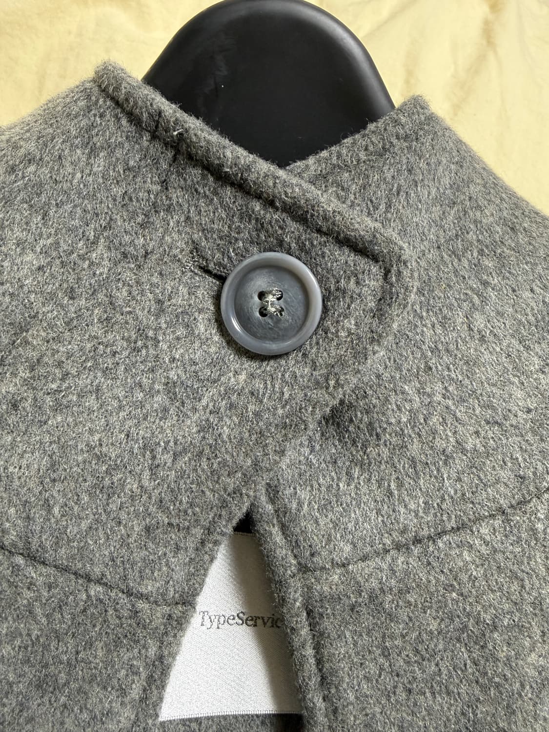 타입서비스 후디드 하프 코트 그레이 상품이미지3