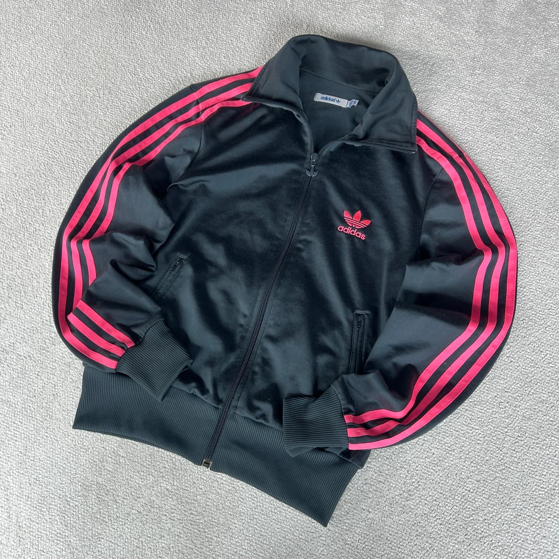아디다스 파이어버드 그레이핑크 트랙탑 져지 s 상품이미지1