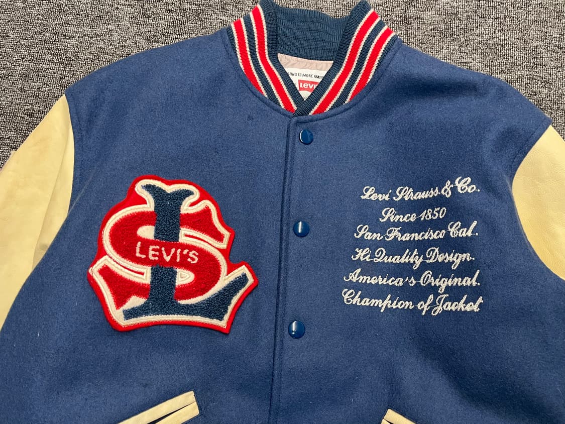 [95~100] 리바이스 90s 빈티지 바시티자켓 M 상품이미지2