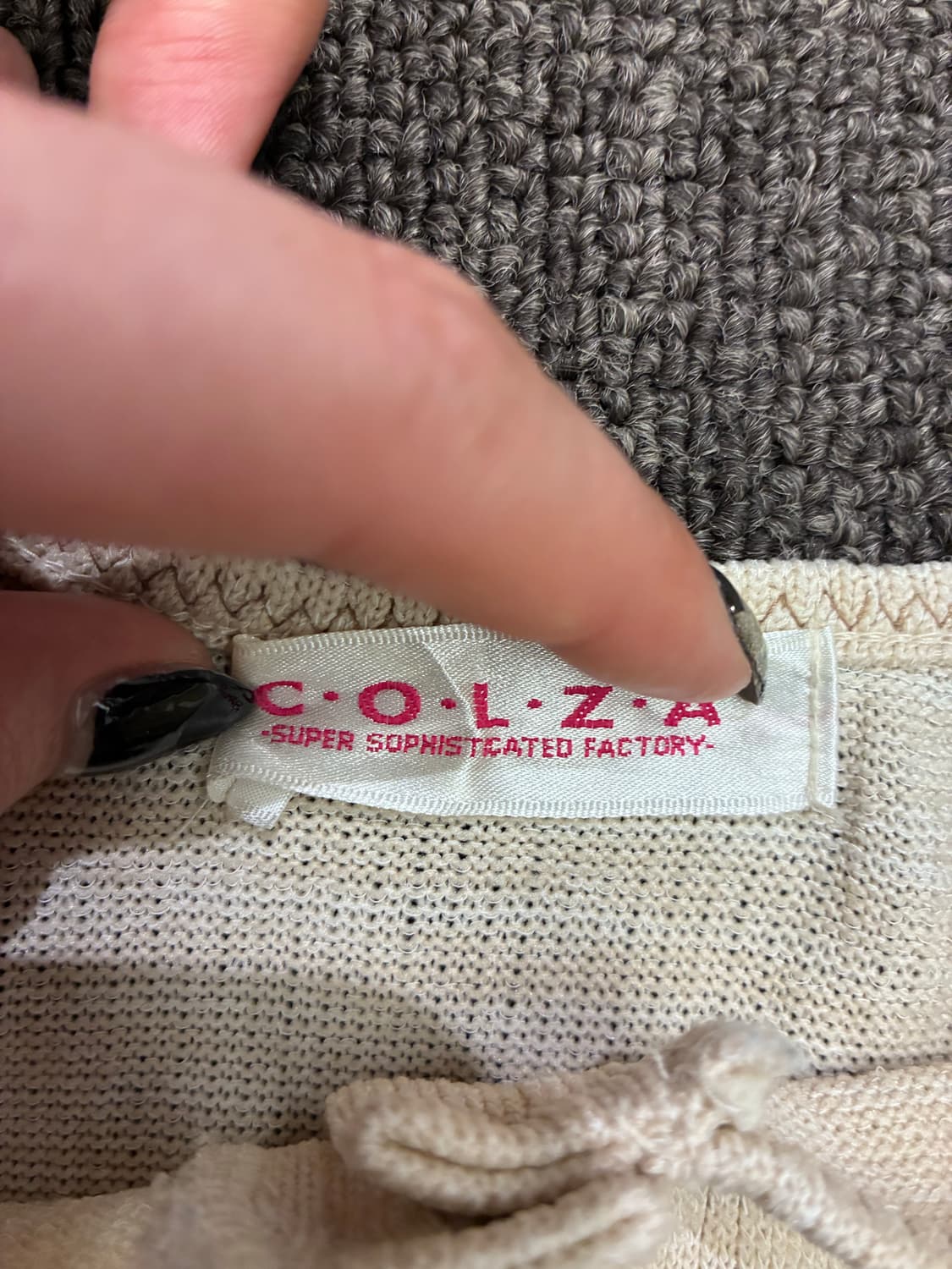 M)Colza 빈티지 여성 단추 베이지 나시 상품이미지3
