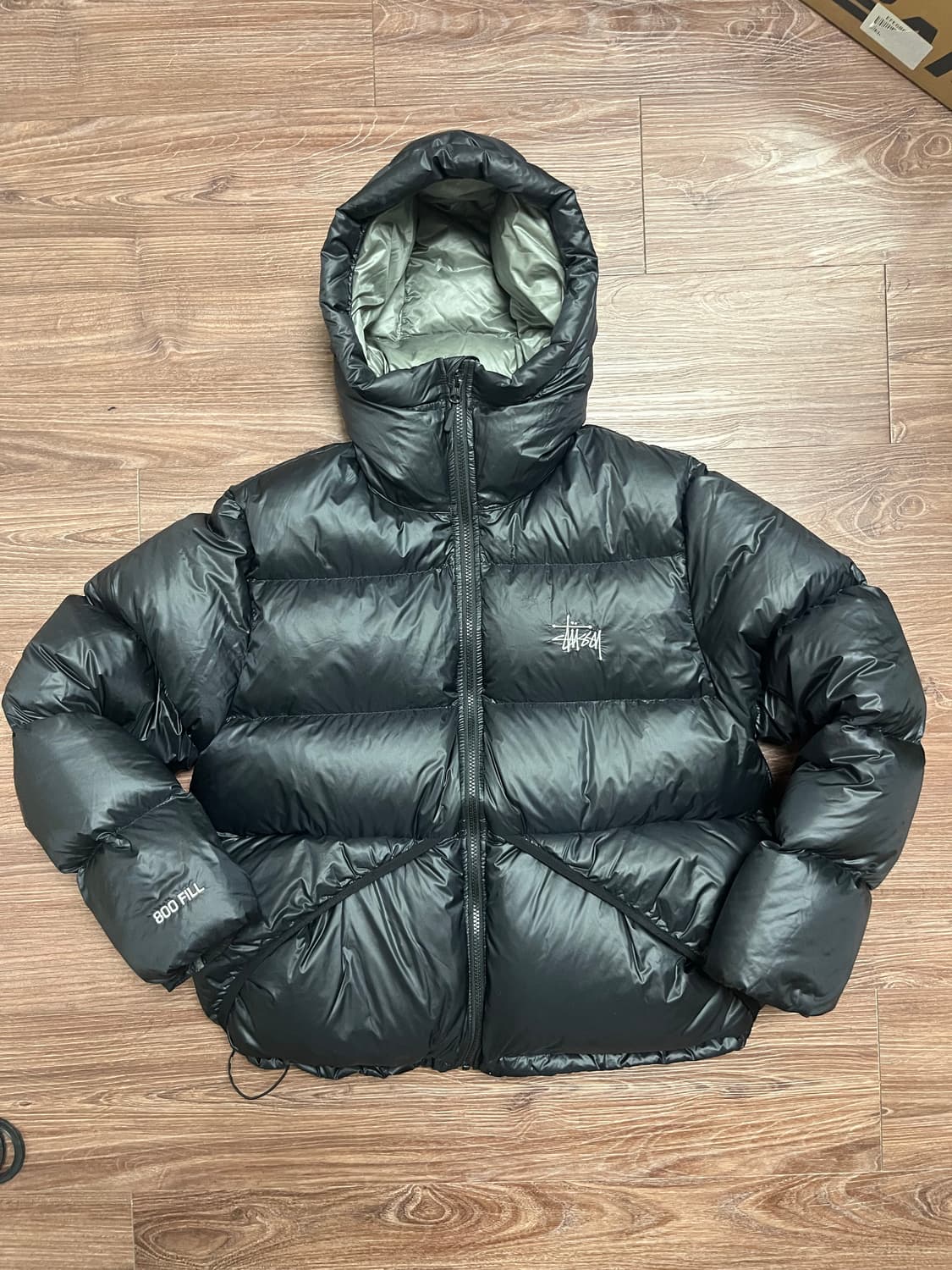 스투시 다운 파카 마이크로 립스탑 팬텀 블랙 [S] 상품이미지1