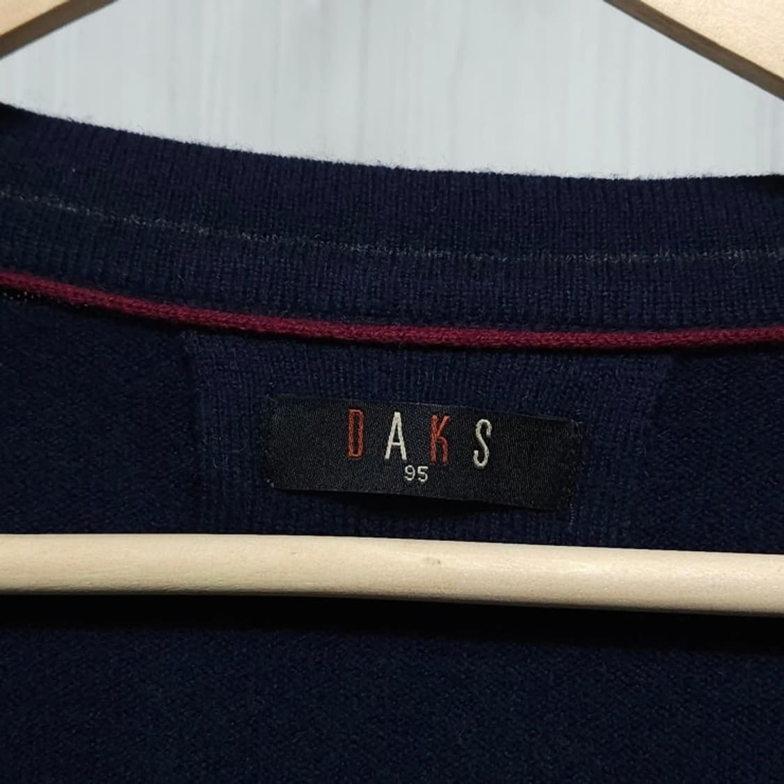 95)DAKS 닥스 가디건 네이비 울100% 상품이미지5
