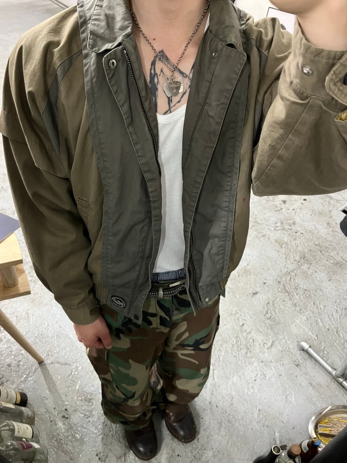 Crocodile bomber jacket 상품이미지4