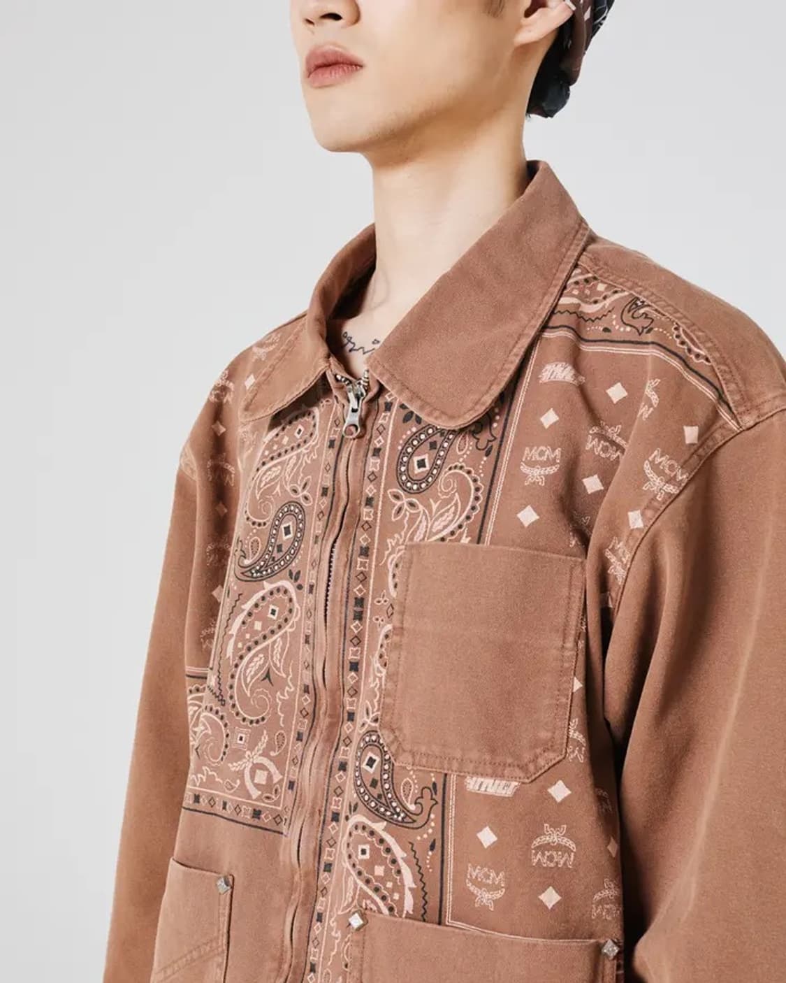 MCM X KASINA COTTON OXFORD WORK JACKET L 상품이미지4