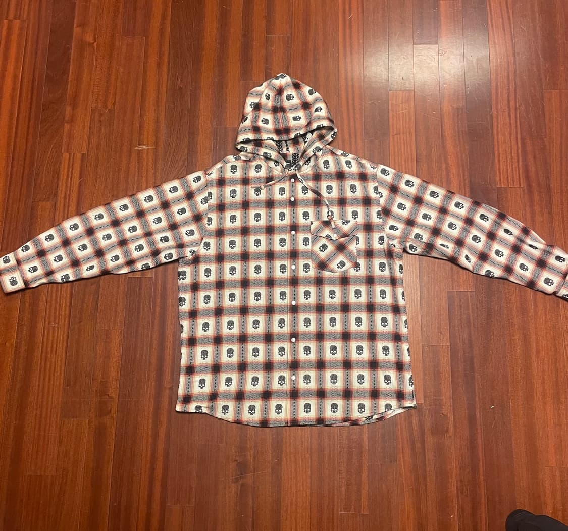 Supreme x (N)umber Nine 플란넬 후드 xl 상품이미지2