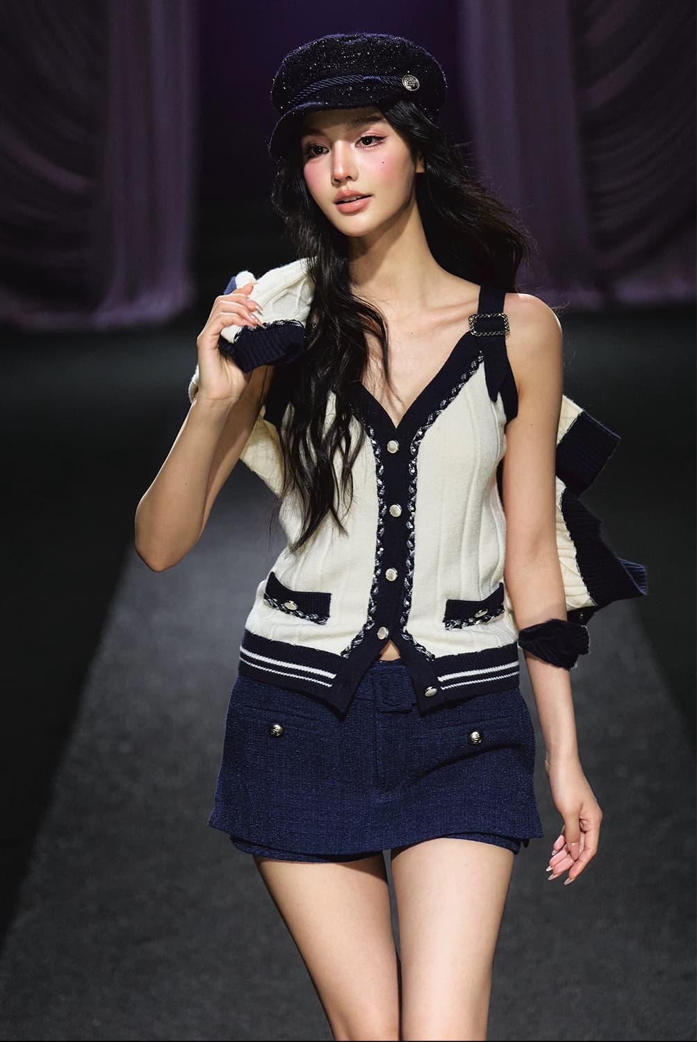 AGAM 니트가디건+니트나시탑(S사이즈) 상품이미지2