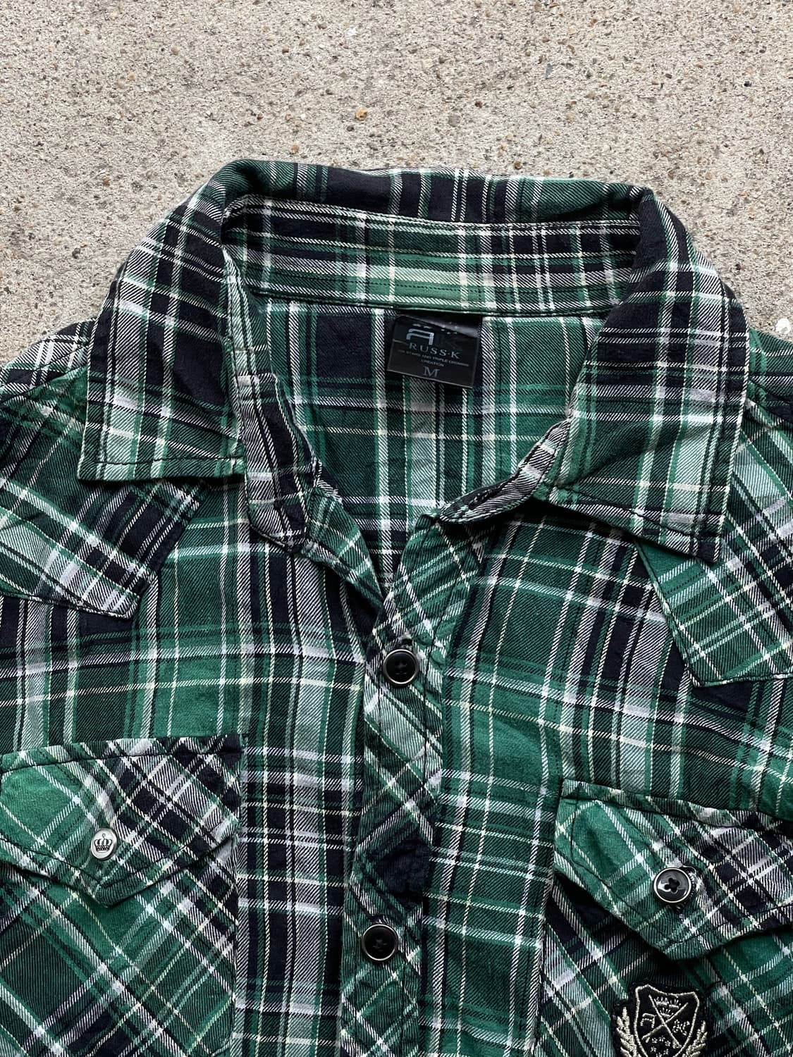(Russ.k)punk check slim shirts 상품이미지3
