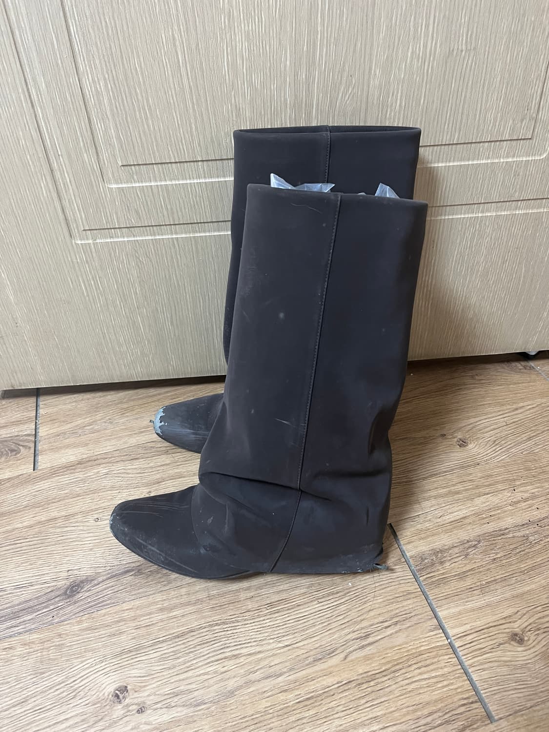 쓰리투에이티 링클부츠 다크브라운(가죽보강 필요) 상품이미지4