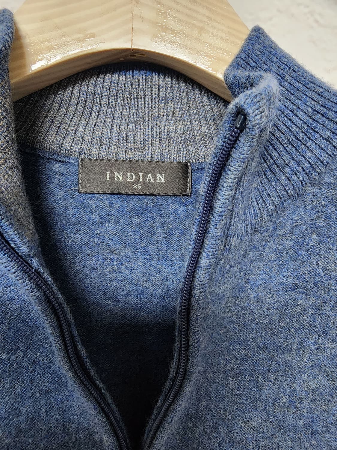 인디어 반집업 니트 상품이미지3