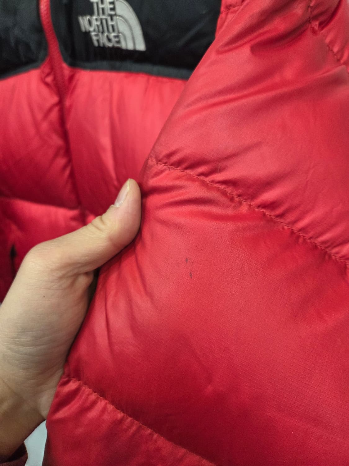 노스페이스 구형 700 눕시 구스다운 패딩 95 레드 상품이미지8