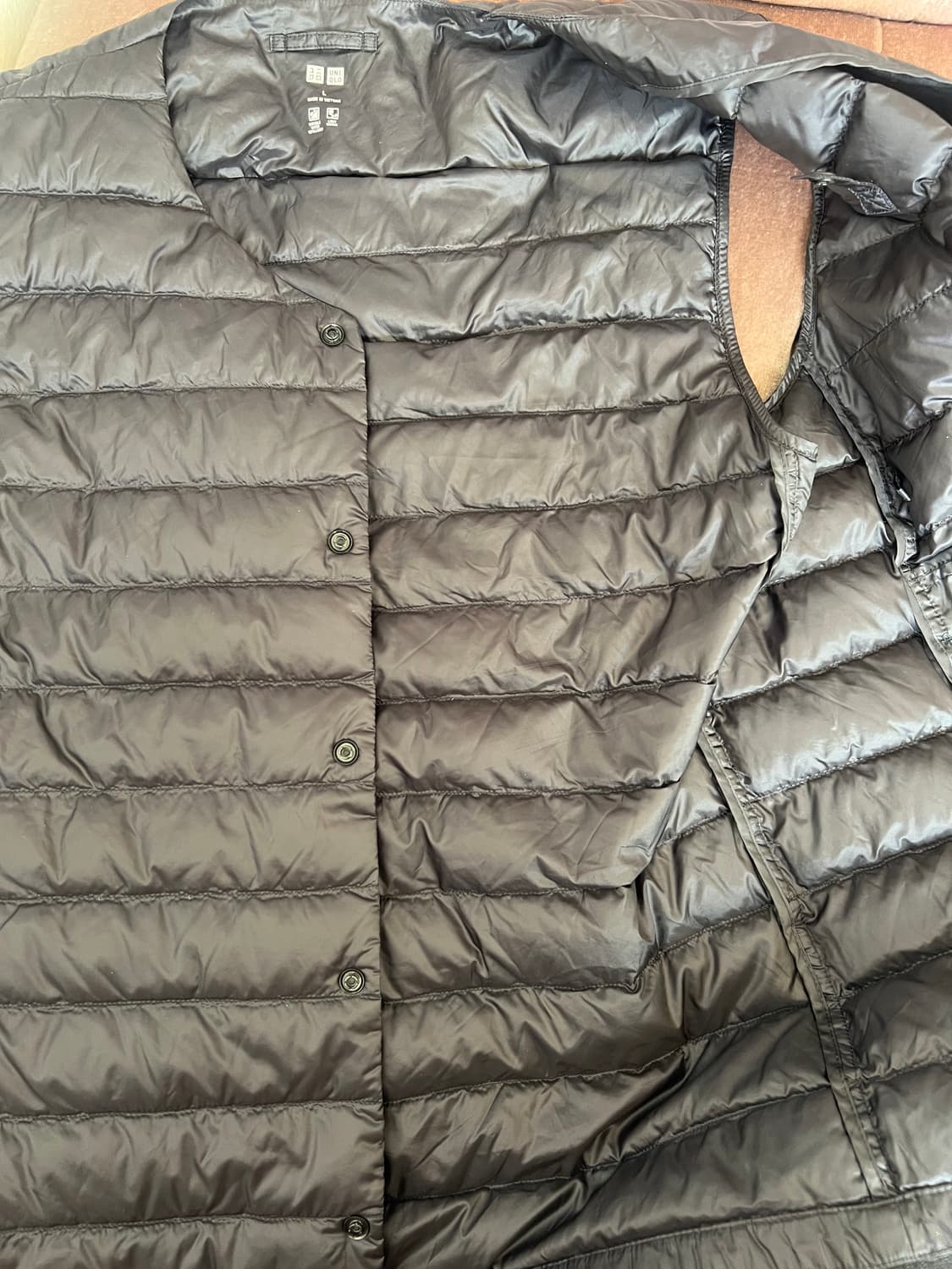 유니클로 남성 블랙 다운패딩조끼 이너패딩조끼 상품이미지6